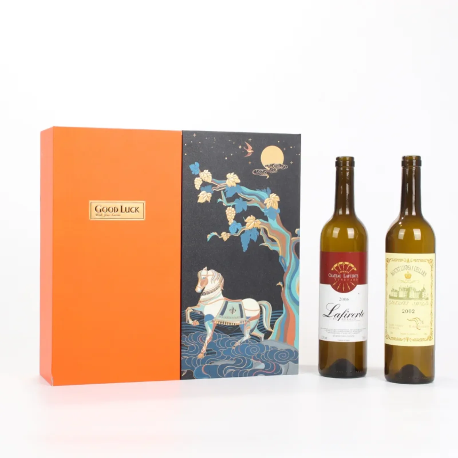 Two-Bottle Wine Glass Set Gift Box 5