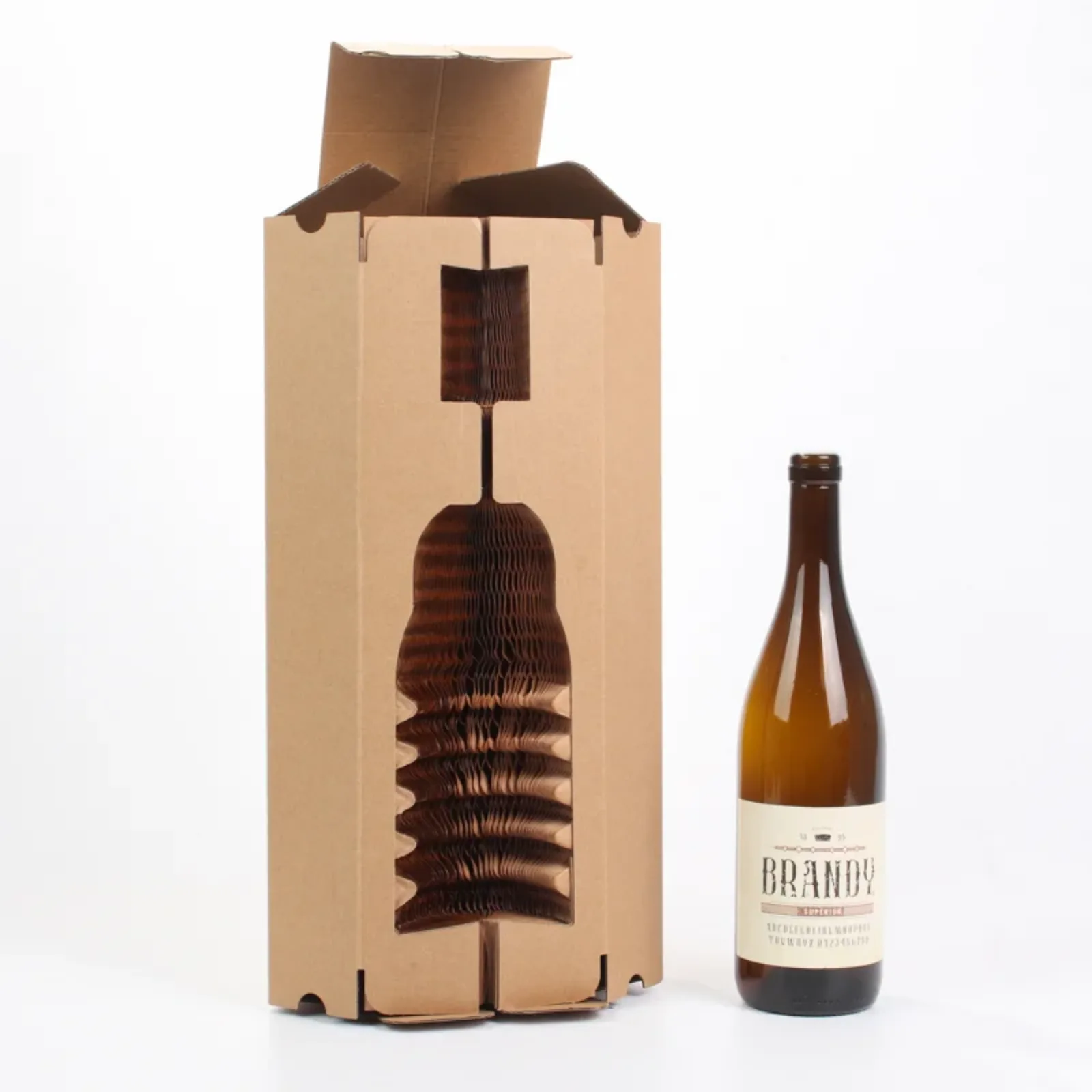 Corrugated Wine Box with Honeycomb Cushioning 5